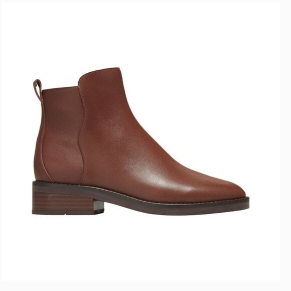 Cole Haan Shoes - NWT Cole Haan Leather Waterbroof River Chelsea Bootie- Brown Size 6